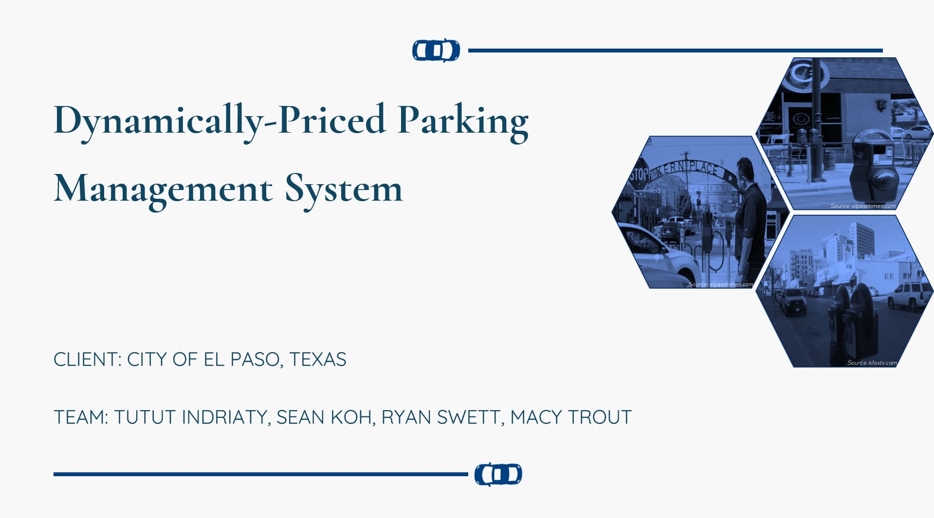 Dynamically-Priced Parking Management System in El Paso, Texas