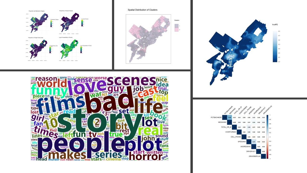 Reports: Statistical and Data Mining Methods for Urban Data Analysis